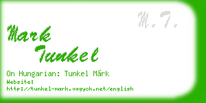mark tunkel business card